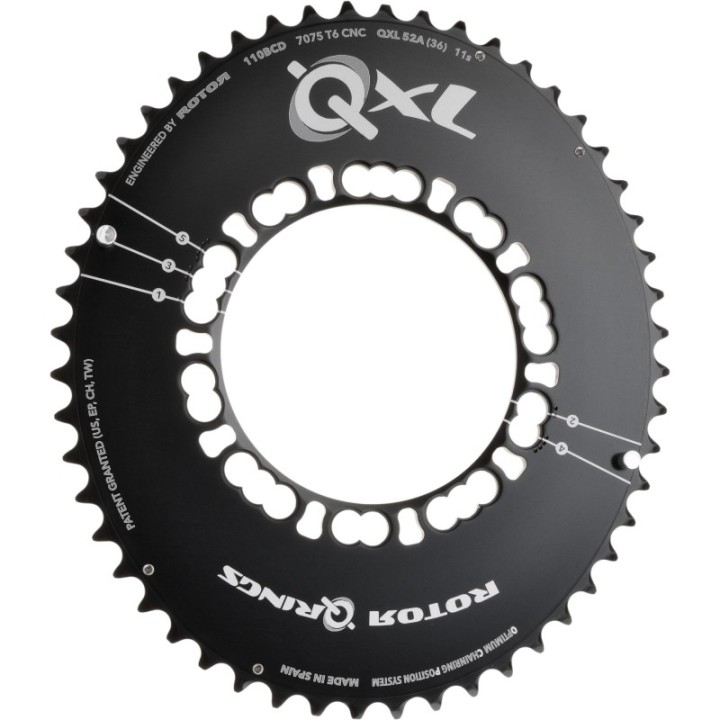 Plato Rotor Qring QXL 5 Tornillos 110 Bcd Exterior