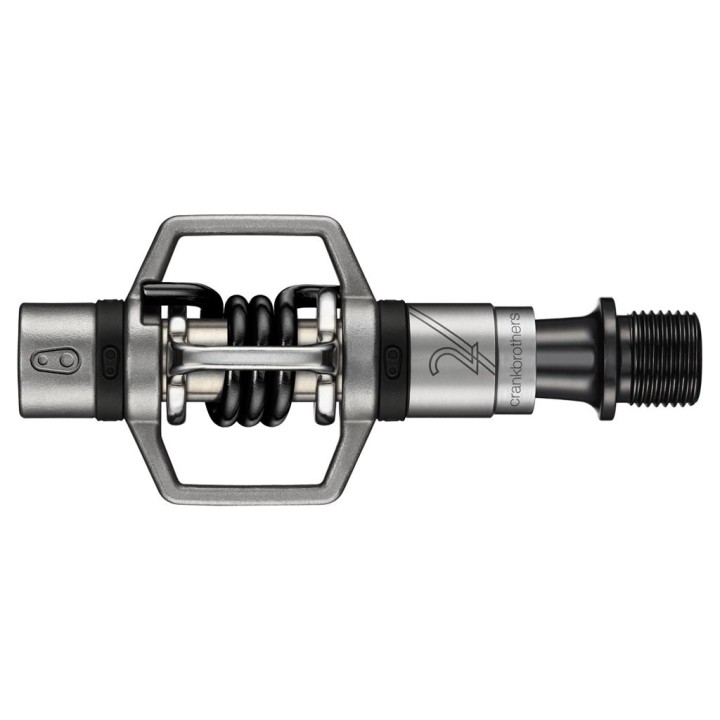 Pédales VTT, pédale Crank Brothers Egg Beather 2 Argent/Noir