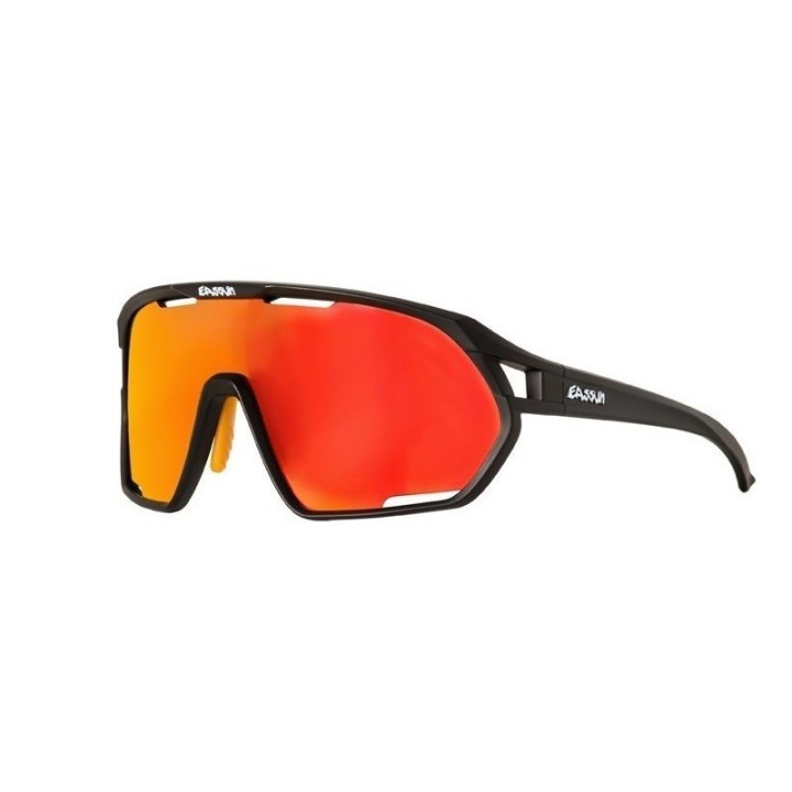 Gafas Eassun Paradiso Negro Mate Lente Rojo|Gafas ciclismo