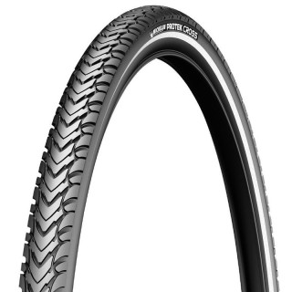 Pneu Michelin Protek Cross 28"/700x47c Rigide Noir Réfléchissant | PNEU URBAIN