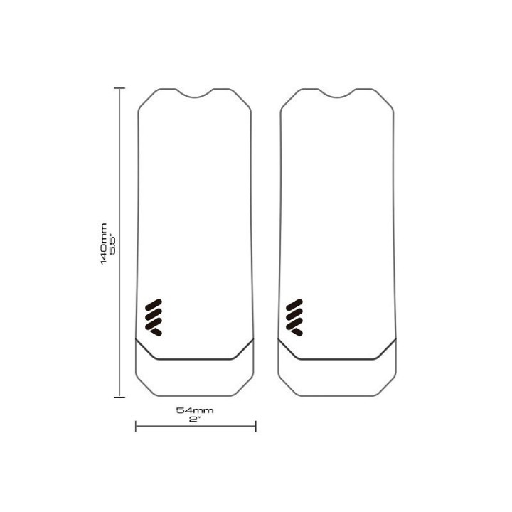 Protecteur de bielle All Mountain Honeycomb transparent | Pièce de rechange pour bielles