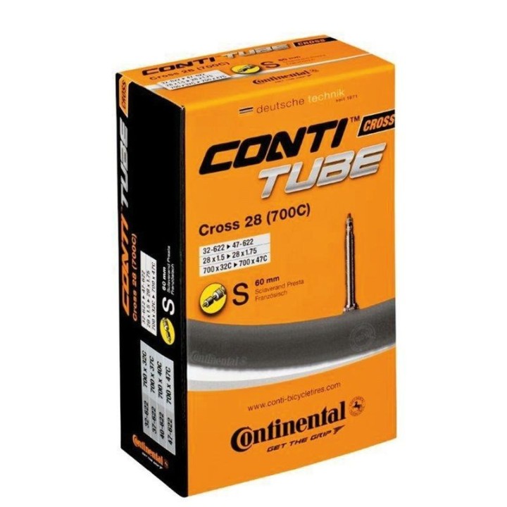 Camara Continental Road Cross 700x32-47 Presta 60mm|Camara carretera