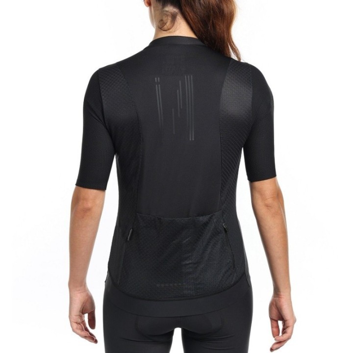 Maillot à manches courtes Inverse Saty Black (Unisexe) | Maillot | Vêtements de cyclisme