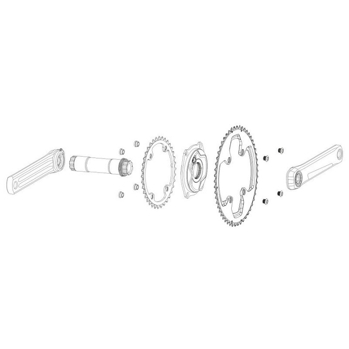 Plato Rotor Qring 110x4 Extérieur Aldhu y Shimano