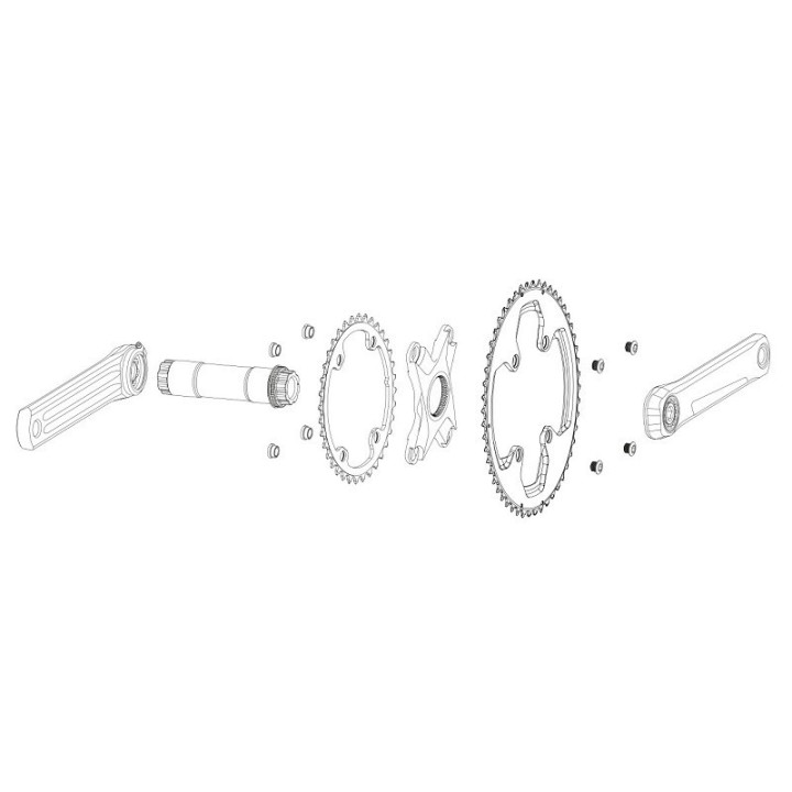 Plato Rotor Qring 110x4 Intérieur Aldhu y Shimano