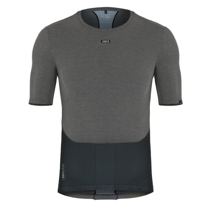 Camiseta Interior Manga Corta Gobik Cell Skin Hombre Greyblack