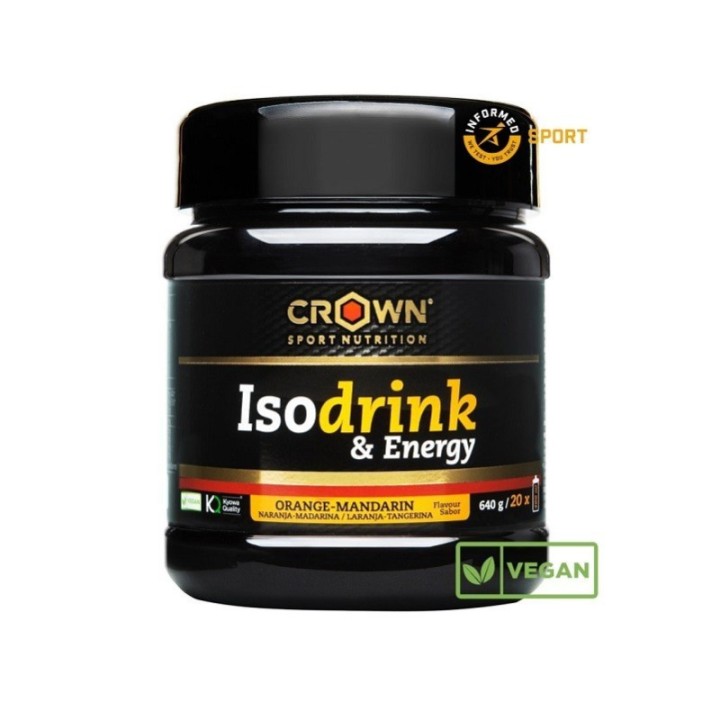 Isotónico Crown Isodrink & Energy 640g Naranja/Mandarina