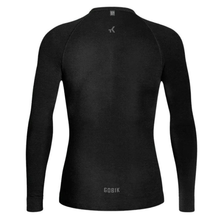 Camiseta Interior Manga Larga Hombre Gobik Winter Merino Coal|Ropa ciclismo