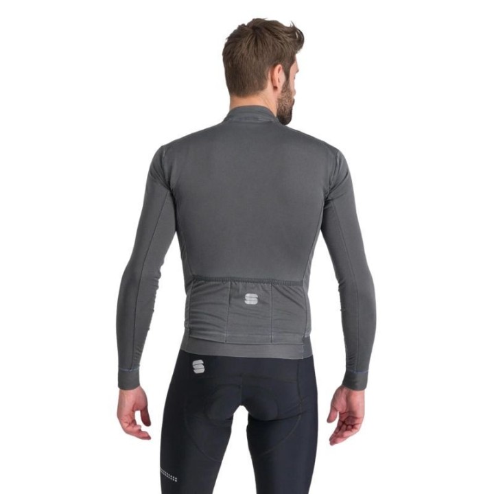 Maillot manga Larga Hombre Sportful Monocrom Thermal Anthacite