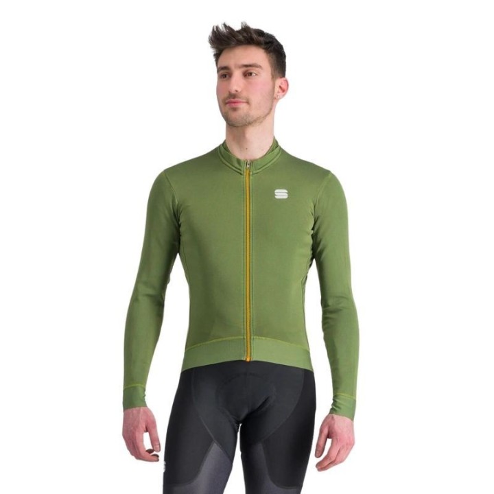 Maillot manga Larga Hombre Sportful Monocrom Thermal Green Bottle