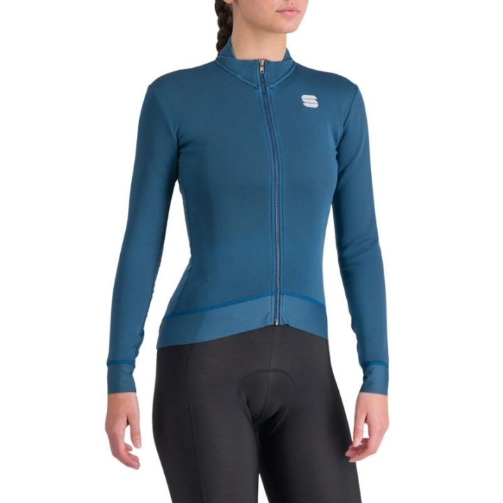 Maillot Manga Larga Mujer Sportful Monocrom Thermal Blue Sea