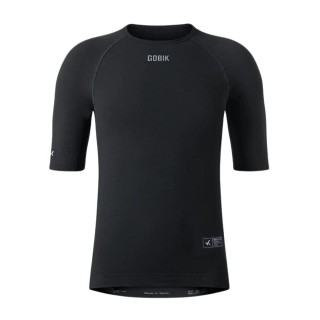 Camiseta Interior Manga Corta Hombre Gobik Winter Merino Coal