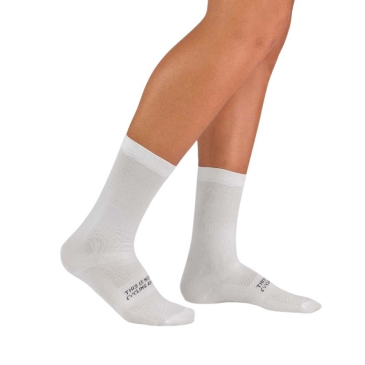 Chaussettes Gsport One Blanc|Vêtements de cyclisme