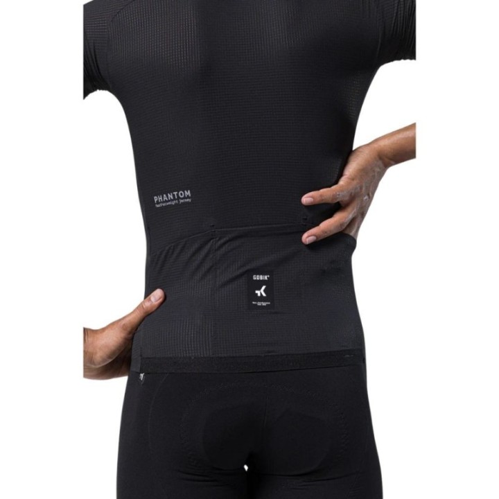 Maillot Unisex Manga Corta Gobik Phantom Jet Black|Ropa ciclismo