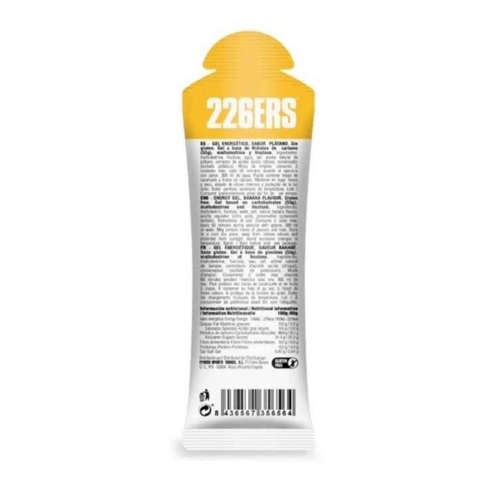 Gel 226ERS High Fructose 80g Platano|Nutrición ciclismo|