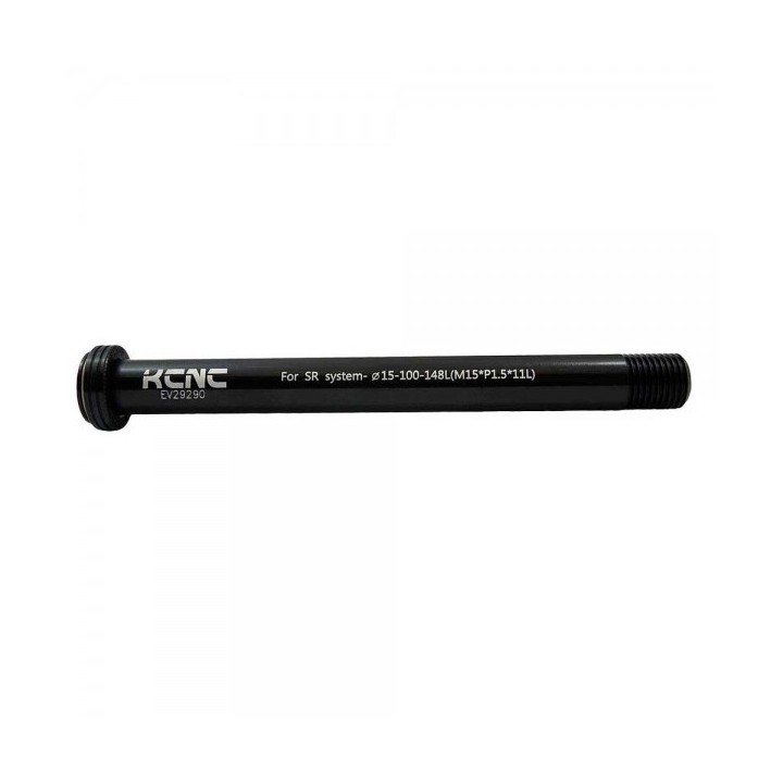Cierre de rueda delantero Kcnc KQR08 15mmx110mm Boost Fox Negro