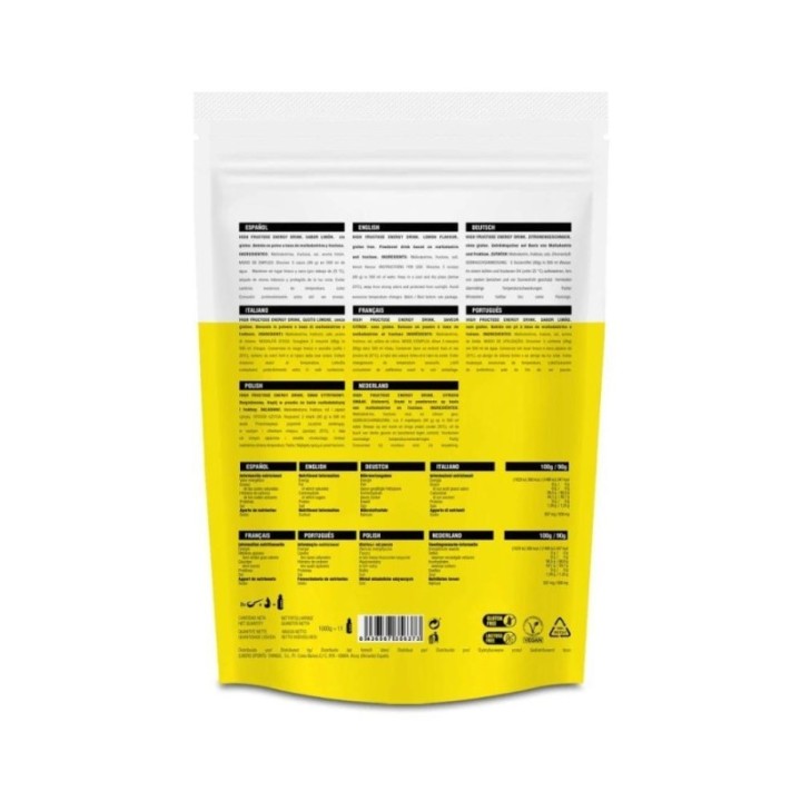 Glucides 226ERS Boisson énergétique à haute teneur en fructose Citron doux 1000 g | Isotonique cyclisme