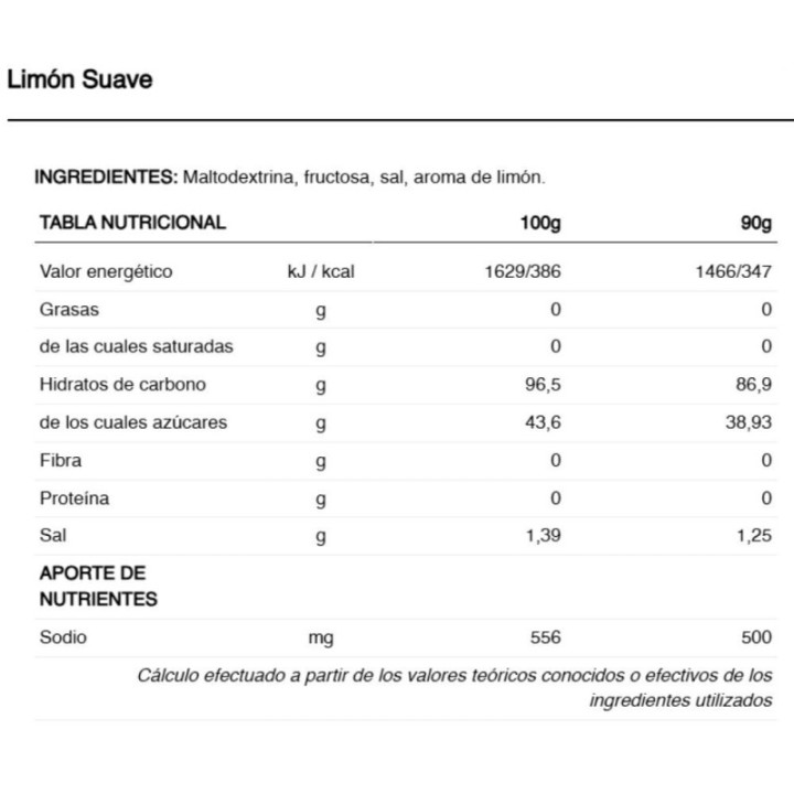 Glucides 226ERS Boisson énergétique à haute teneur en fructose Citron doux 1000 g | Isotonique cyclisme