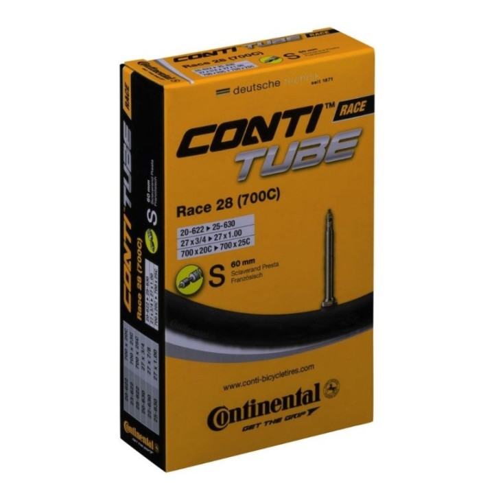 Camara Continental Race 700c 20-25c Válvula Presta 60mm