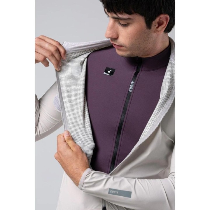 Chaqueta Impermeable Unisex Gobik Selkie Oatmeal|Maillot|Ropa ciclismo