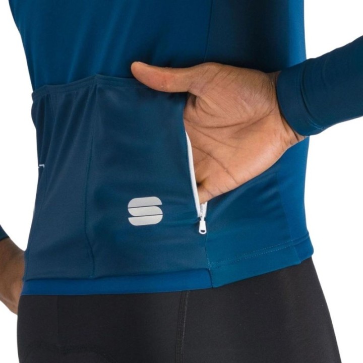 Maillot Manga Larga Hombre Sportful SRK Thermal Teal Blue
