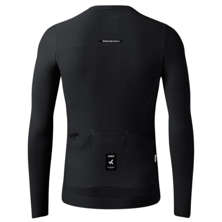 Maillot Unisexe Manga Larga Gobik Avalon Ink Black|Vêtements de cyclisme