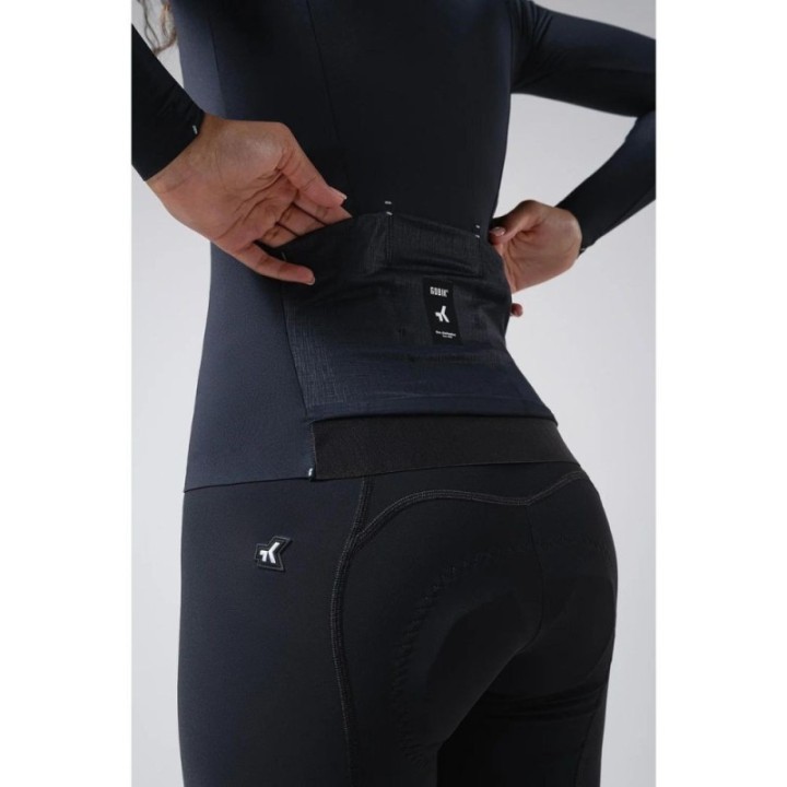 Maillot Unisexe Manga Larga Gobik Avalon Ink Black|Vêtements de cyclisme