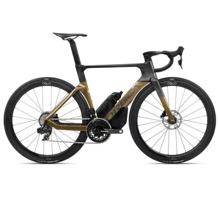 Vélo Orbea ORCA AERO M21eLTD Olive Green (Gloss) - Carbon Raw (Matt) 2025
