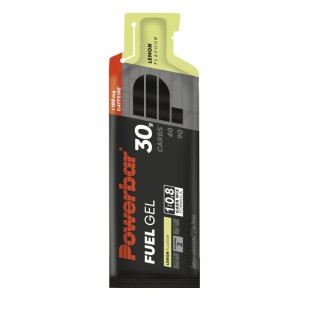 Gel PowerBar Fuel Gel 30 Black Line Citron caféine | Nutrition cyclisme |