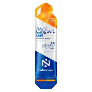 Gel Nutrinovex Longovit 360 50 g CHO Mangue Mandarine | Nutrition cyclisme |