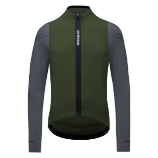 Maillot Hombre Manga Larga Gore SPINSHIFT Thermo Utility Green/Lab Graphite