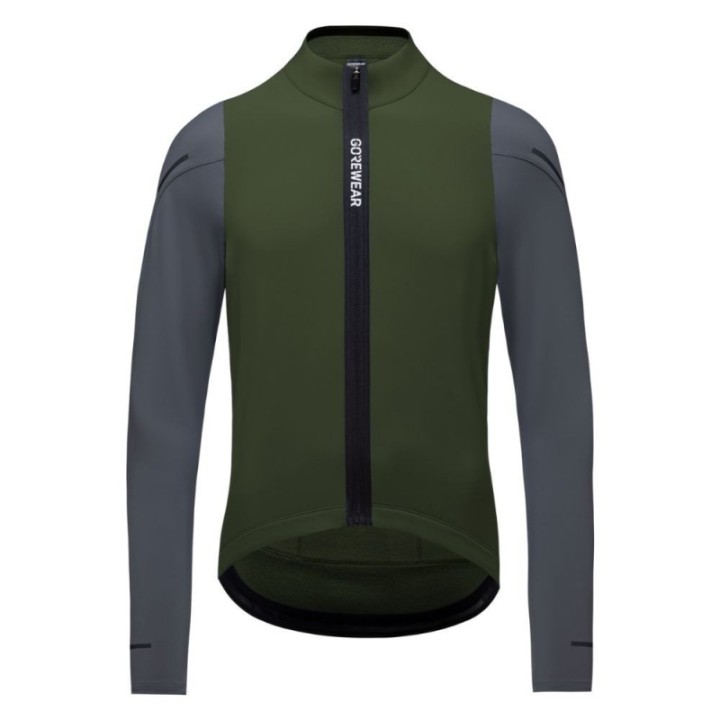 Maillot Hombre Manga Larga Gore SPINSHIFT Thermo Utility Green/Lab Graphite