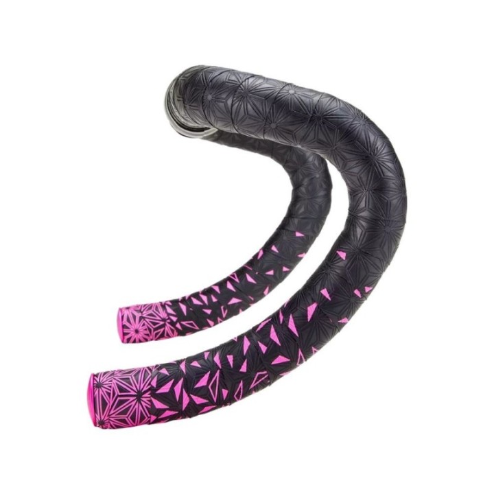 Ruban de guidon Supacaz Super Sticky Kush Noir/Rose fluo