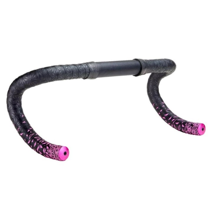 Cinta de manillar Supacaz Super Sticky Kush Black/Neon Pink
