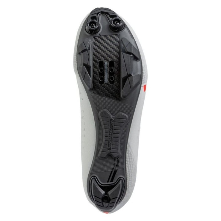Chaussures VTT Northwave Rebel 3 Gris Clair-Rouge Fluo|Chaussures VTT