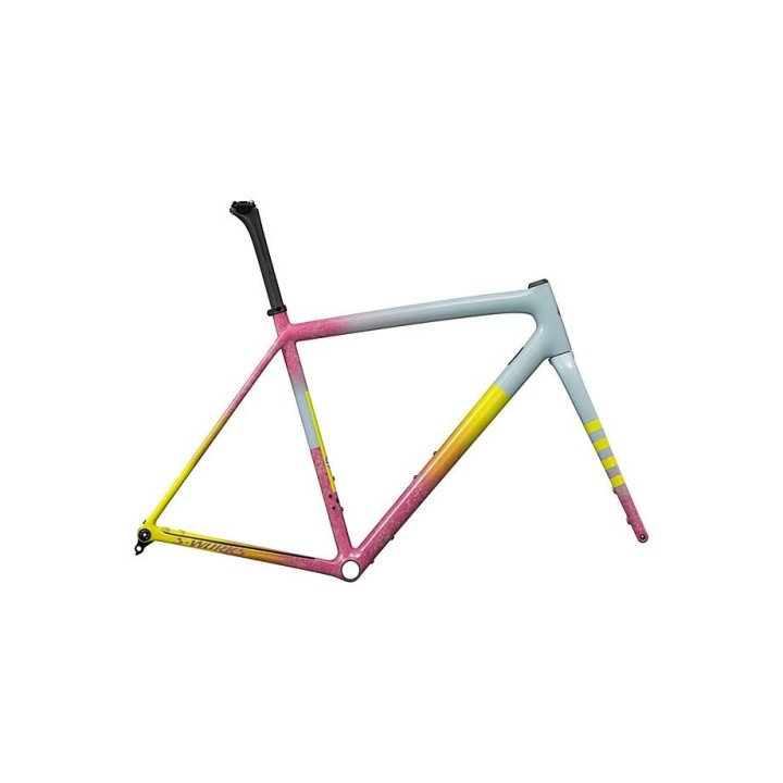 Cadre spécialisé  S-Works Crux Gloss Sea Foam / Rebel Pink Dry Impasto / Ion Metallic / Cast Lilac 2025