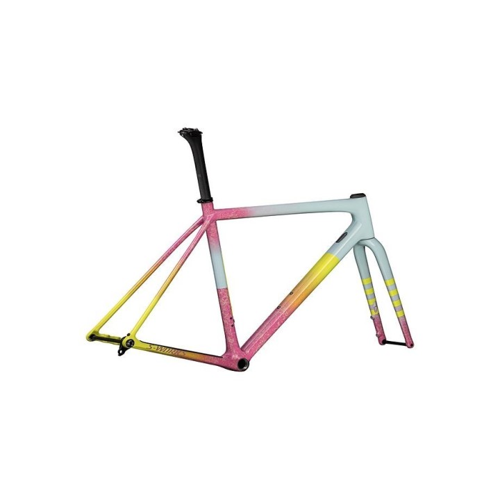 Cadre spécialisé  S-Works Crux Gloss Sea Foam / Rebel Pink Dry Impasto / Ion Metallic / Cast Lilac 2025