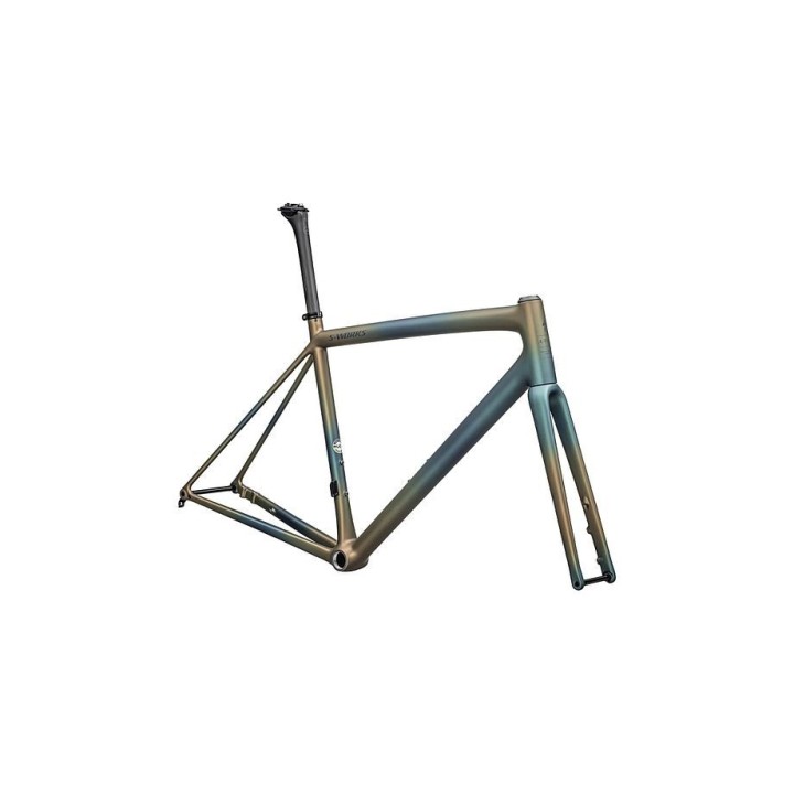 Cuadro Specialized S-Works Aethos Satin Deep Lake Metallic / Green Pearl + Burnt Gold Metallic Fades / Dark Navy