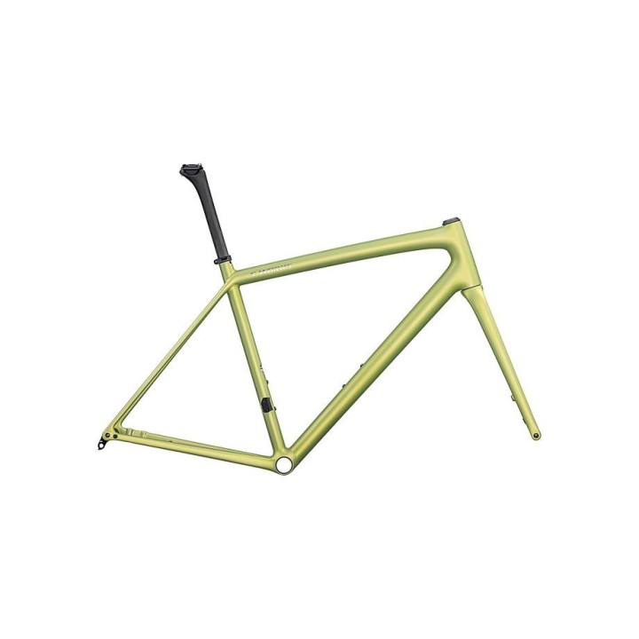 Cadre Specialized S-Works Aethos Satin Silver Dust / Team Yellow Tint / Chrome 2025