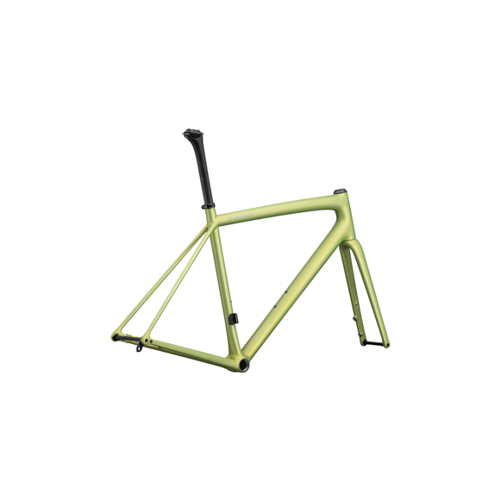 Cadre Specialized S-Works Aethos Satin Silver Dust / Team Yellow Tint / Chrome 2025