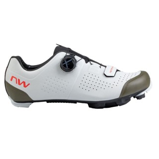 Zapatillas Mtb Northwave Razer Gris Claro-Verde Forest