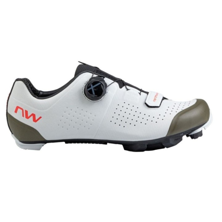 Zapatillas Mtb Northwave Razer Gris Claro-Verde Forest