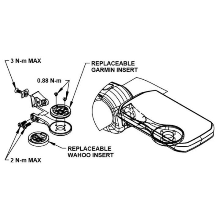 Support GPS 3T K-Edge (Garmin + Wahoo) pour Potencia More