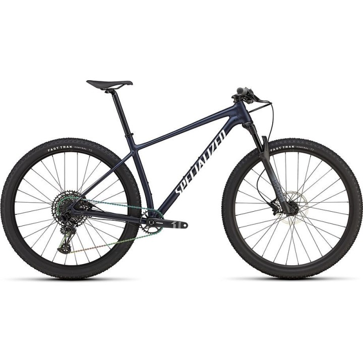 Vélo Specialized Chisel Hardtail Comp Gloss Metallic Deep Marine / Blanc 2025