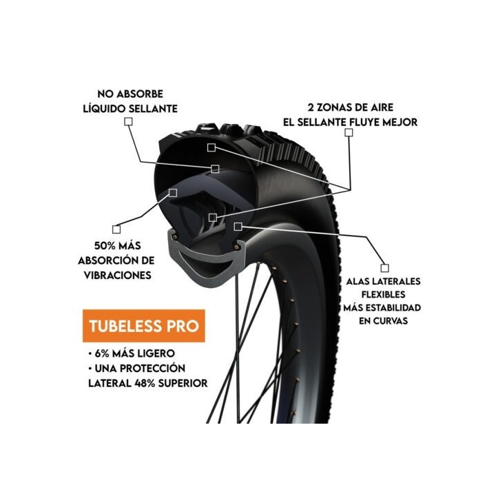 Mousse Tannus Armour Tubeless Lite 700 (33-47) | Anti-crevaison | Terrabike