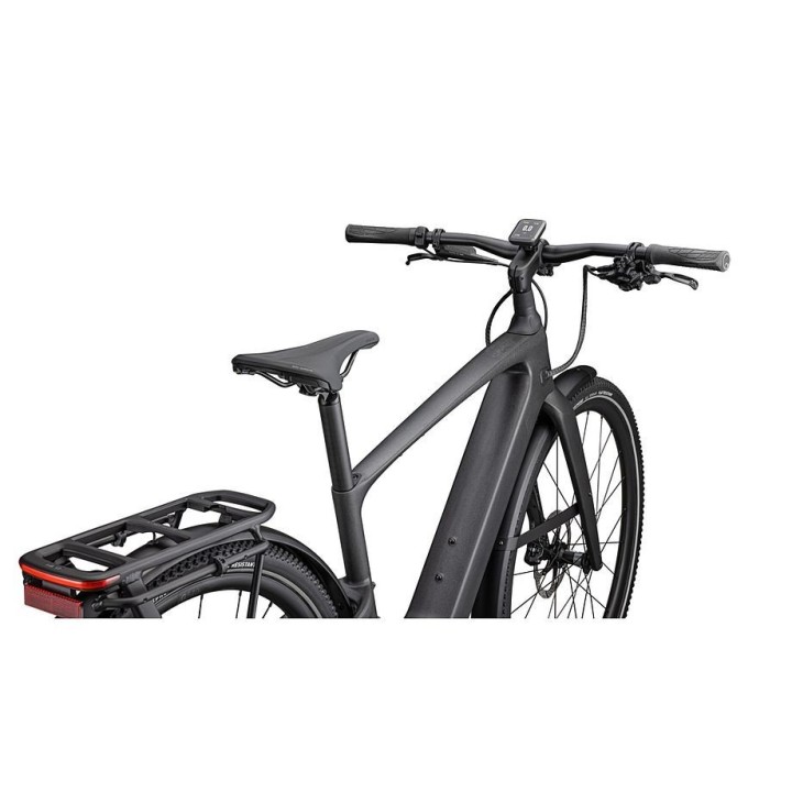 Vélo Specialized Turbo Vado SL 2 6.0 EQ Carbone Satiné Noir Micro Speckle / Obsidian Frost 2025