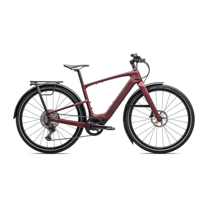 Vélo Specialized Turbo Vado SL 2 6.0 EQ Carbone Satin Red Sky / Red Onyx Frost 2025