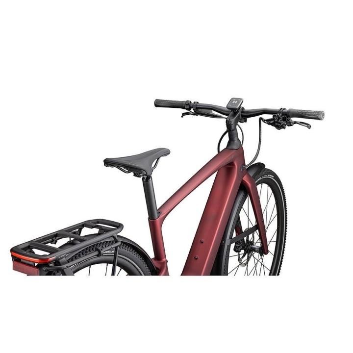 Vélo Specialized Turbo Vado SL 2 6.0 EQ Carbone Satin Red Sky / Red Onyx Frost 2025