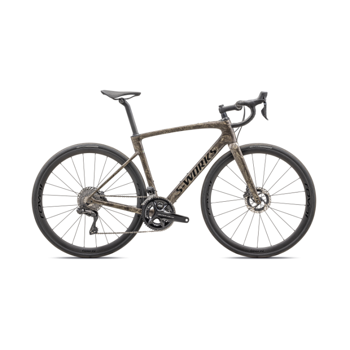 Vélo Specialized ROUBAIX SW DI2 Gloss Toupe / Gunmetal Strata / Charcoal 2025
