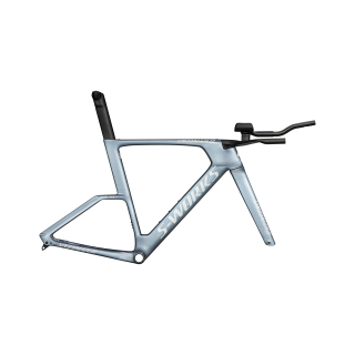 Cuadro Specialized SHIV TT SW MODULE Gloss Glacial Metallic / Red To Gold Pearl Edge Fade / Metallic White Silver 2025